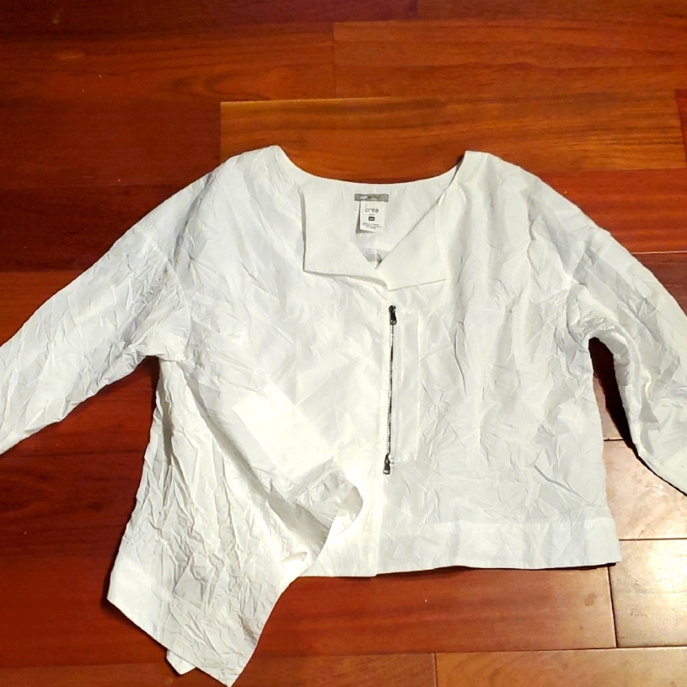 Crea concept white Women's lightweight Jacket